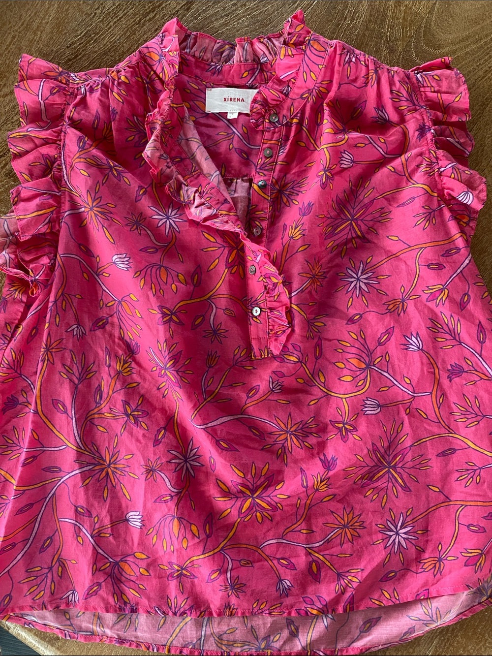 XiRENA Anthropologie Silk and Cotton Top